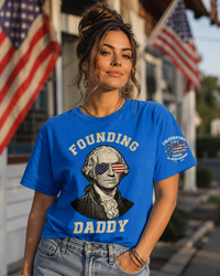 Load image into Gallery viewer, Founding Daddy 250th Anniversary Patriotic T-Shirt